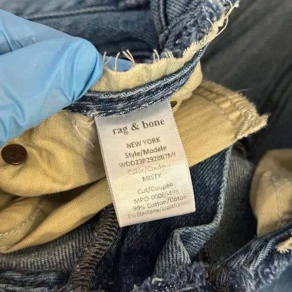 Rag & Bone Sz 29 Peyton Mid Rise Bootcut Medium Wash Jeans Misty WDD23P2928B7MI - Picture 8 of 11